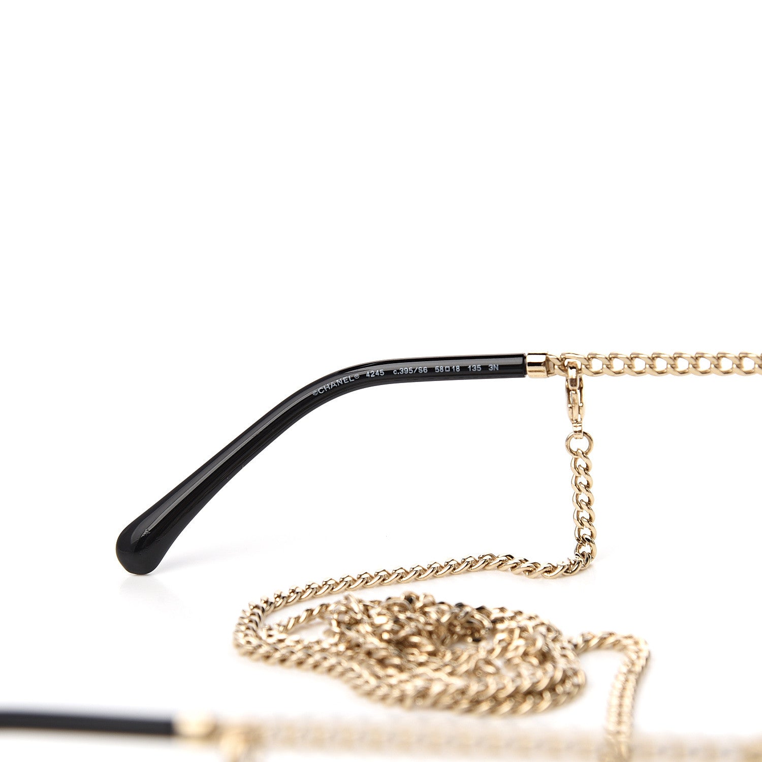 Chanel Round Chain Sunglasses 4245 Gold 5 of 6