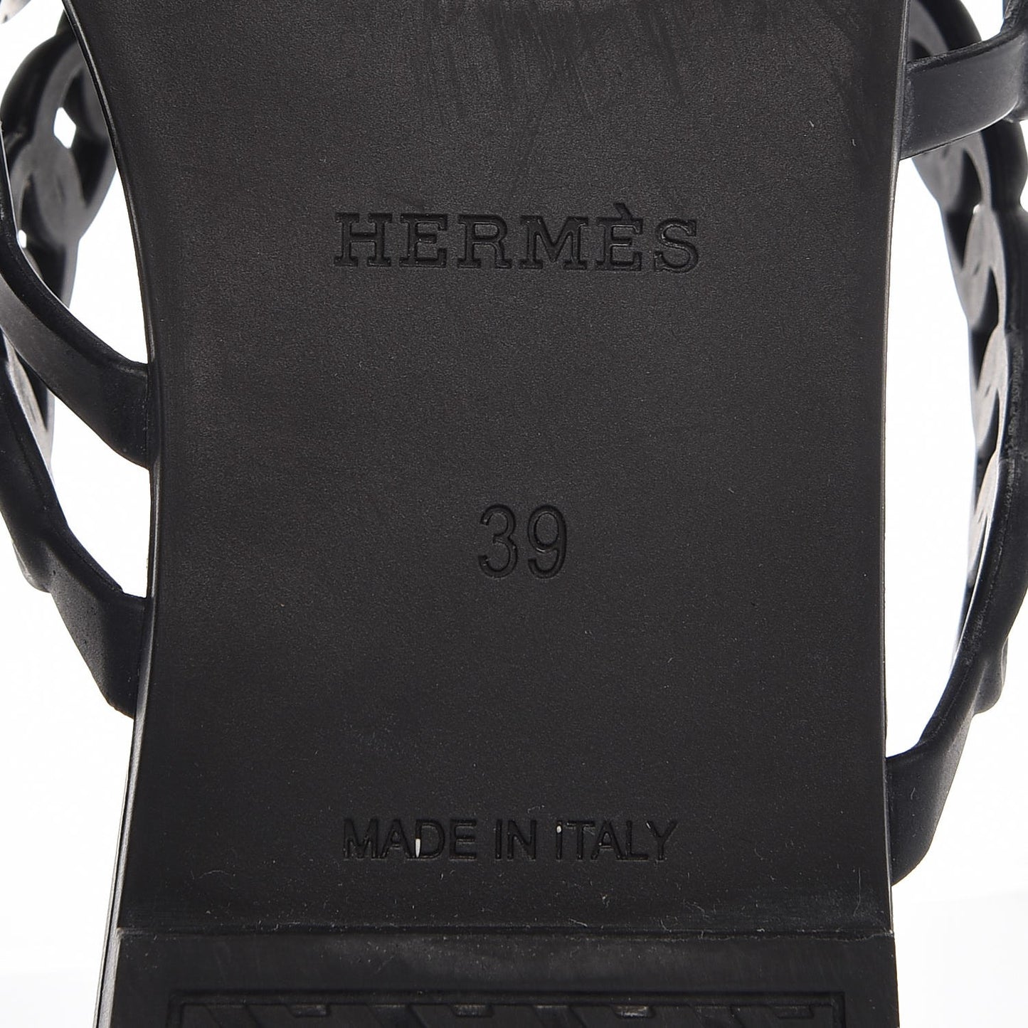 Rubber Chaine d'Ancre Nude Sandals 39 Black