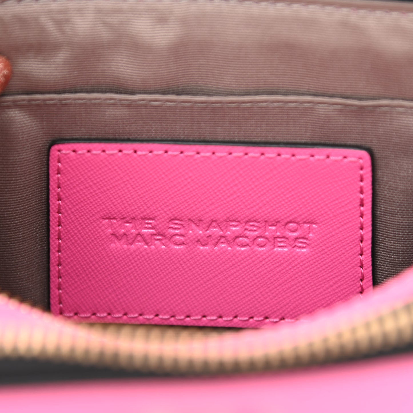 Saffiano Small Snapshot Camera Bag Pink