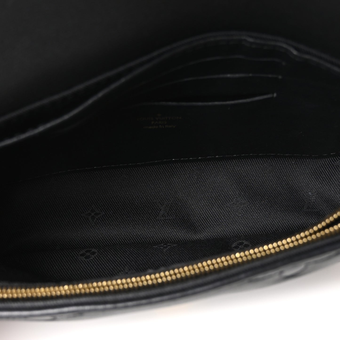 Calfskin Bubblegram Wallet On Strap Black