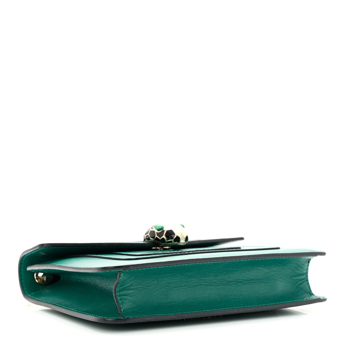 Calfskin Small Serpenti Forever Snake Strap Crossbody Bag Emerald Green