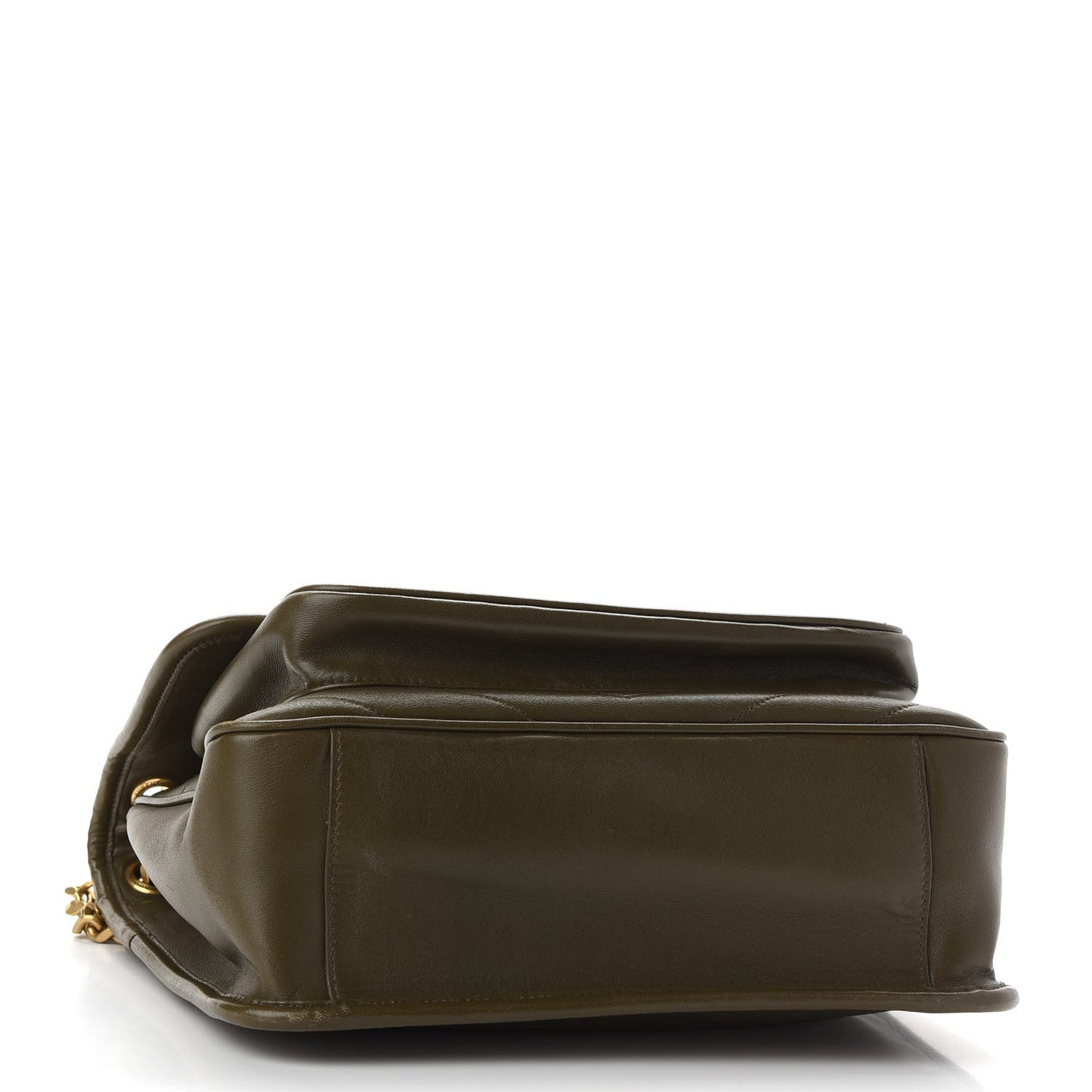 Lambskin Matelasse Monogram Medium Niki Chain Satchel Seaweed