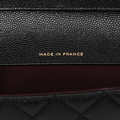 Chanel Caviar Quilted Glasses Case With Chain Black 7 of 12