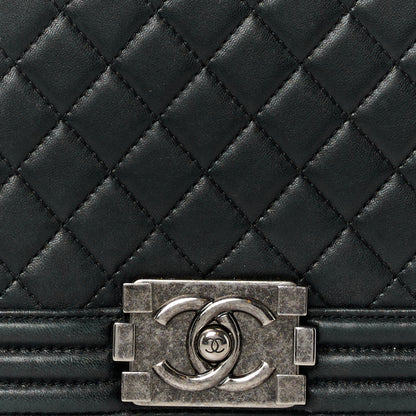 Chanel Calfskin Quilted New Medium Boy Flap Black 8 of 13