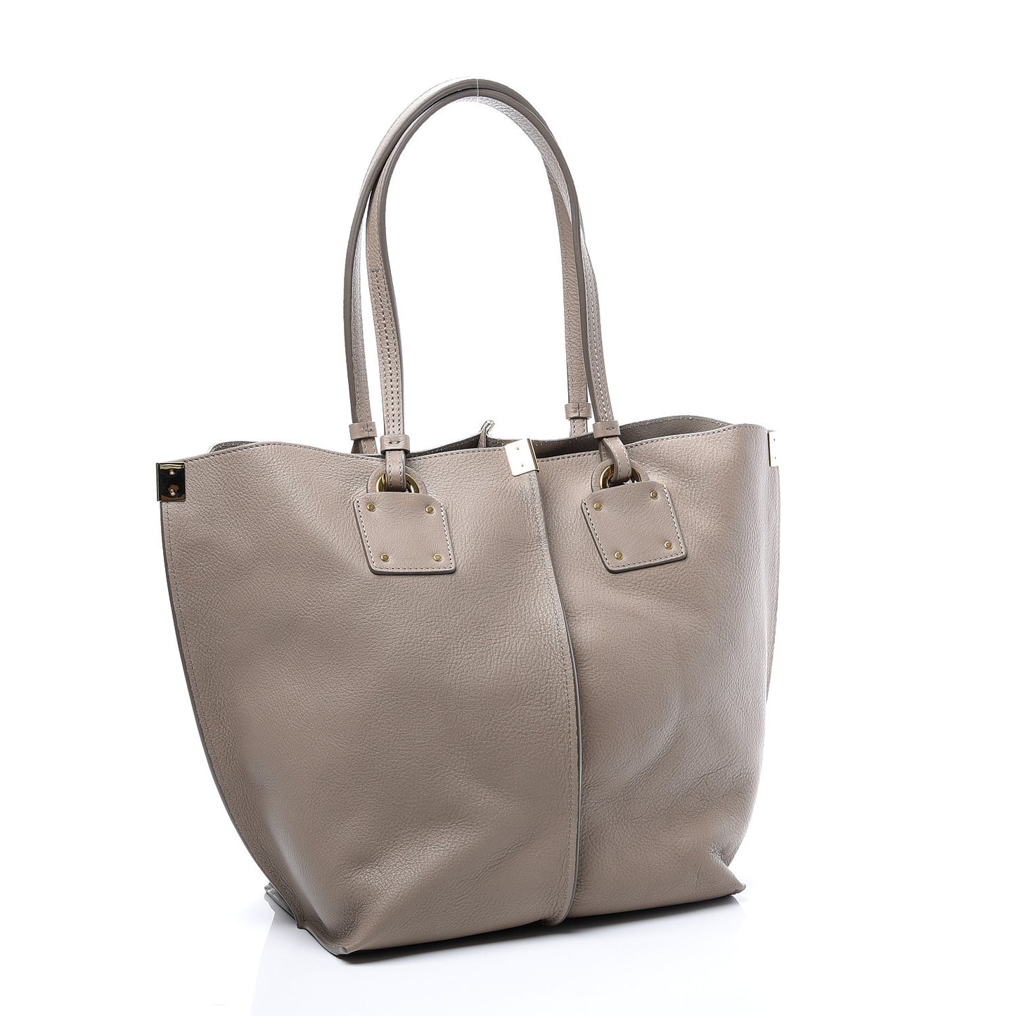 Smooth Calfskin Medium Vick Tote Motty Grey