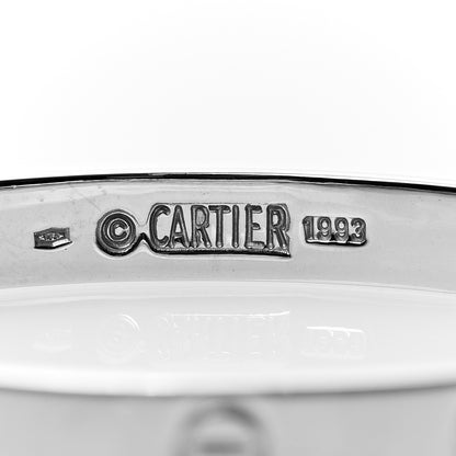Cartier 18K White Gold LOVE Bracelet 16 3 of 5
