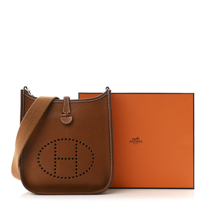 Hermes Taurillon Clemence Amazone Evelyne TPM Fauve Gold 11 of 11