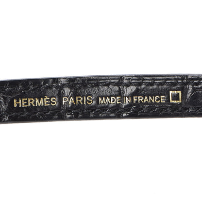 Hermes Matte Alligator Mini Kelly Sellier 20 Black 26 of 33