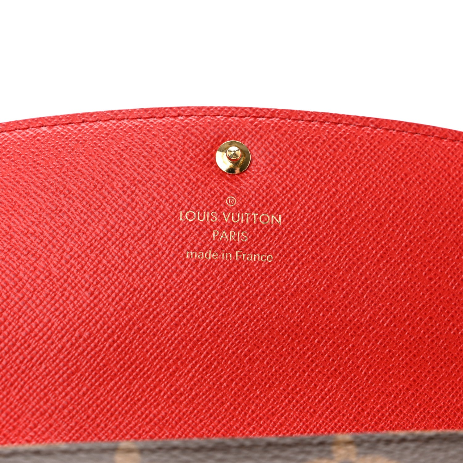 Louis Vuitton Monogram Bloom Flower Emilie Wallet Rouge 6 of 14