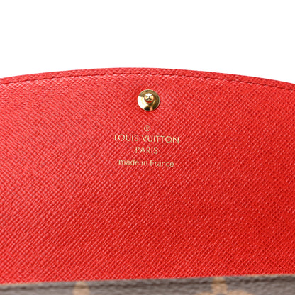 Louis Vuitton Monogram Bloom Flower Emilie Wallet Rouge 6 of 14