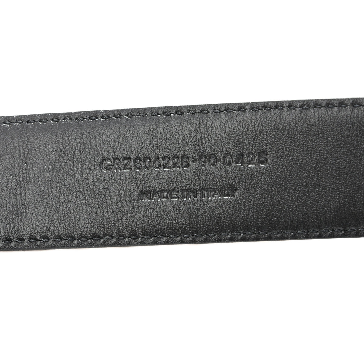 Calfskin Crocodile Embossed Square Buckle Belt 90 36 Black
