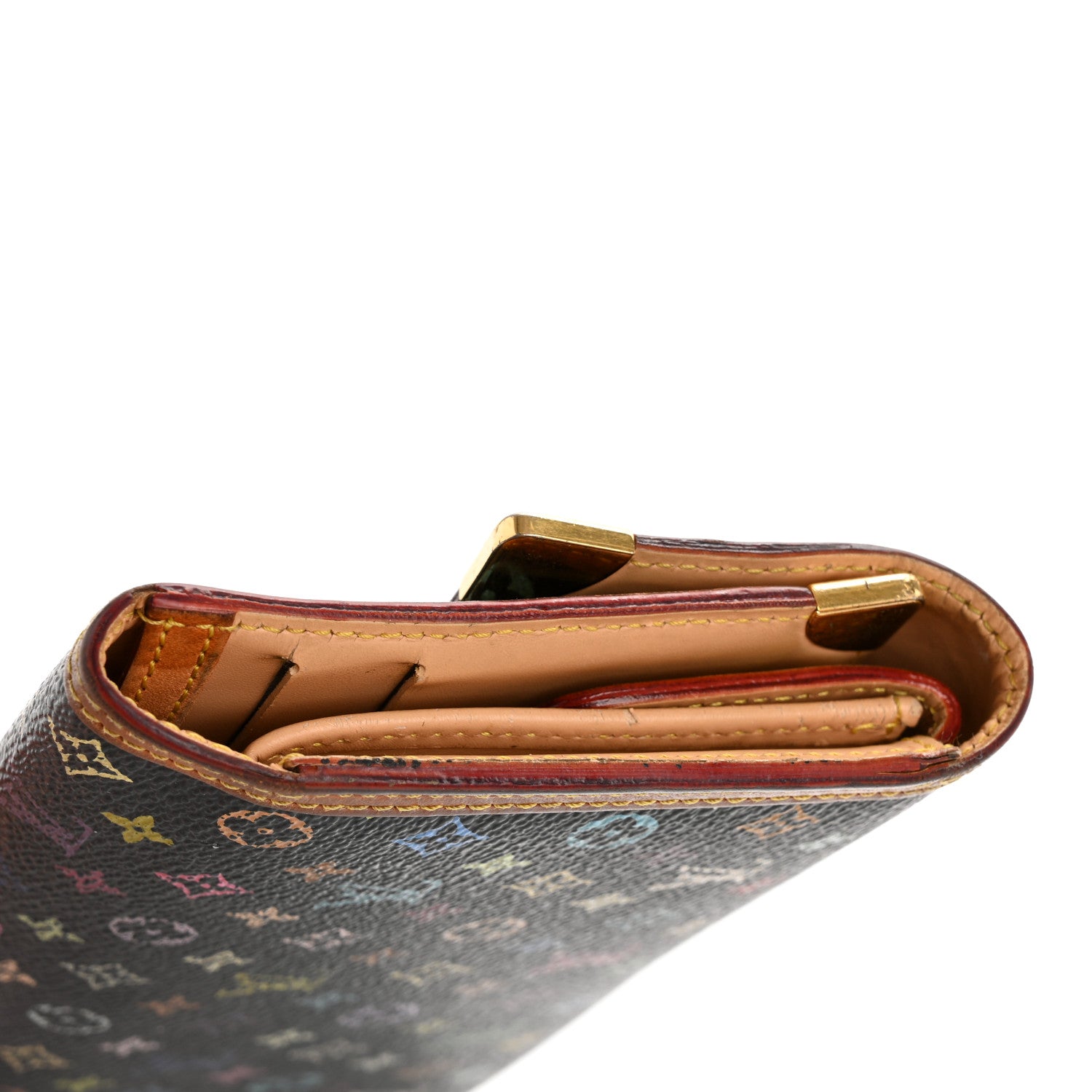 Louis Vuitton Monogram Multicolor Porte Tresor International Wallet Black 10 of 10