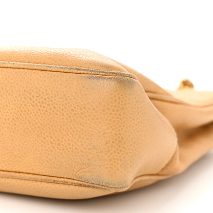 Chanel Caviar CC Shoulder Bag Beige 10 of 19