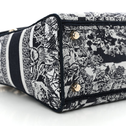 Christian Dior Canvas Toile De Jouy Embroidered Medium Lady D-Lite 9 of 12