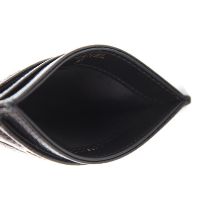 Chanel Caviar Camellia Embossed Card Holder Black 5 of 9
