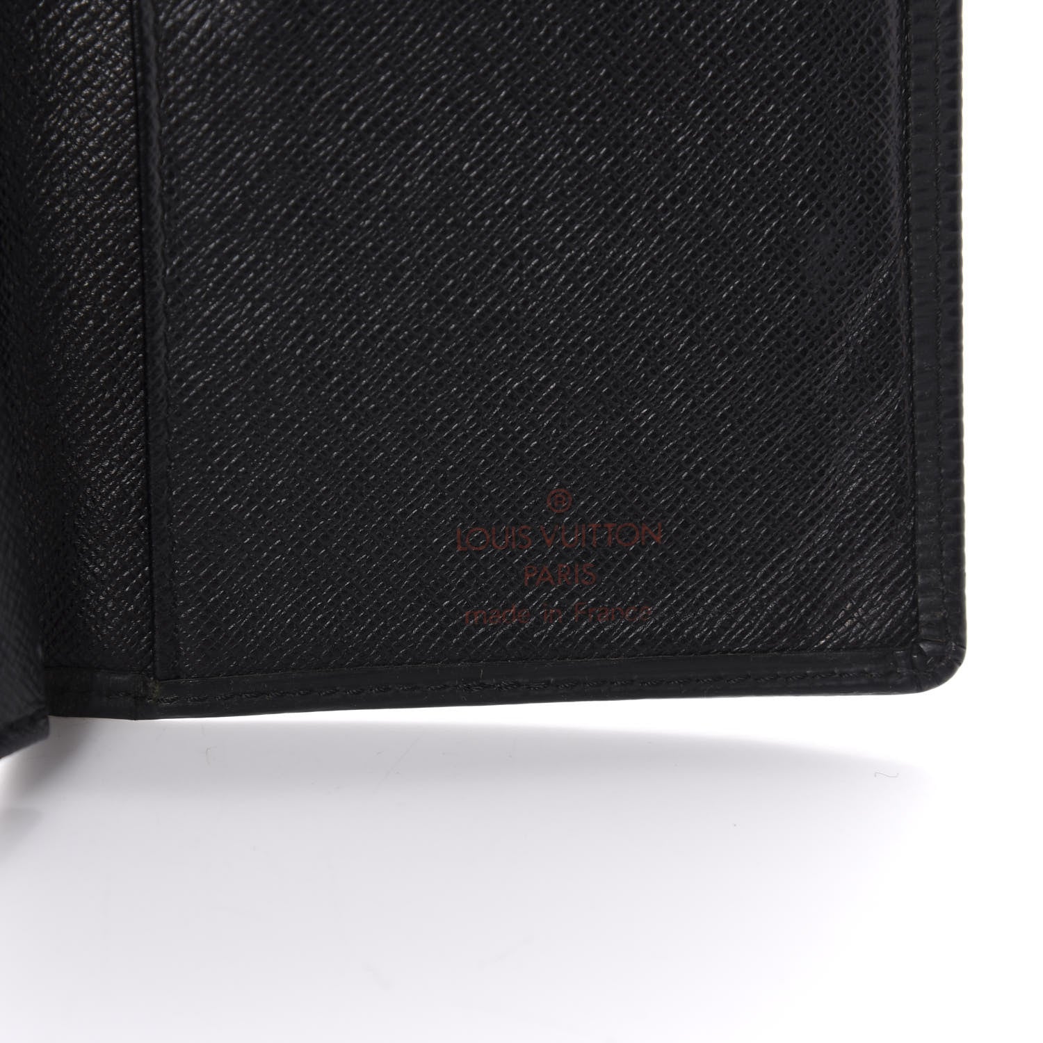 Louis Vuitton Epi Checkbook Organizer Wallet Black 6 of 8