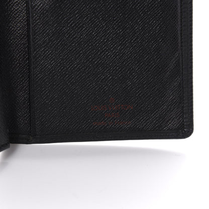 Louis Vuitton Epi Checkbook Organizer Wallet Black 6 of 8