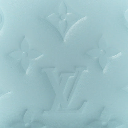 Louis Vuitton Lambskin Embossed Monogram Lou Coussin Wallet Azur 9 of 11
