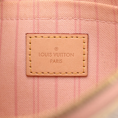 Louis Vuitton Damier Azur Neverfull MM GM Pochette Rose Ballerine 6 of 7