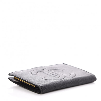 Chanel Caviar Timeless CC French Wallet Black 4 of 10