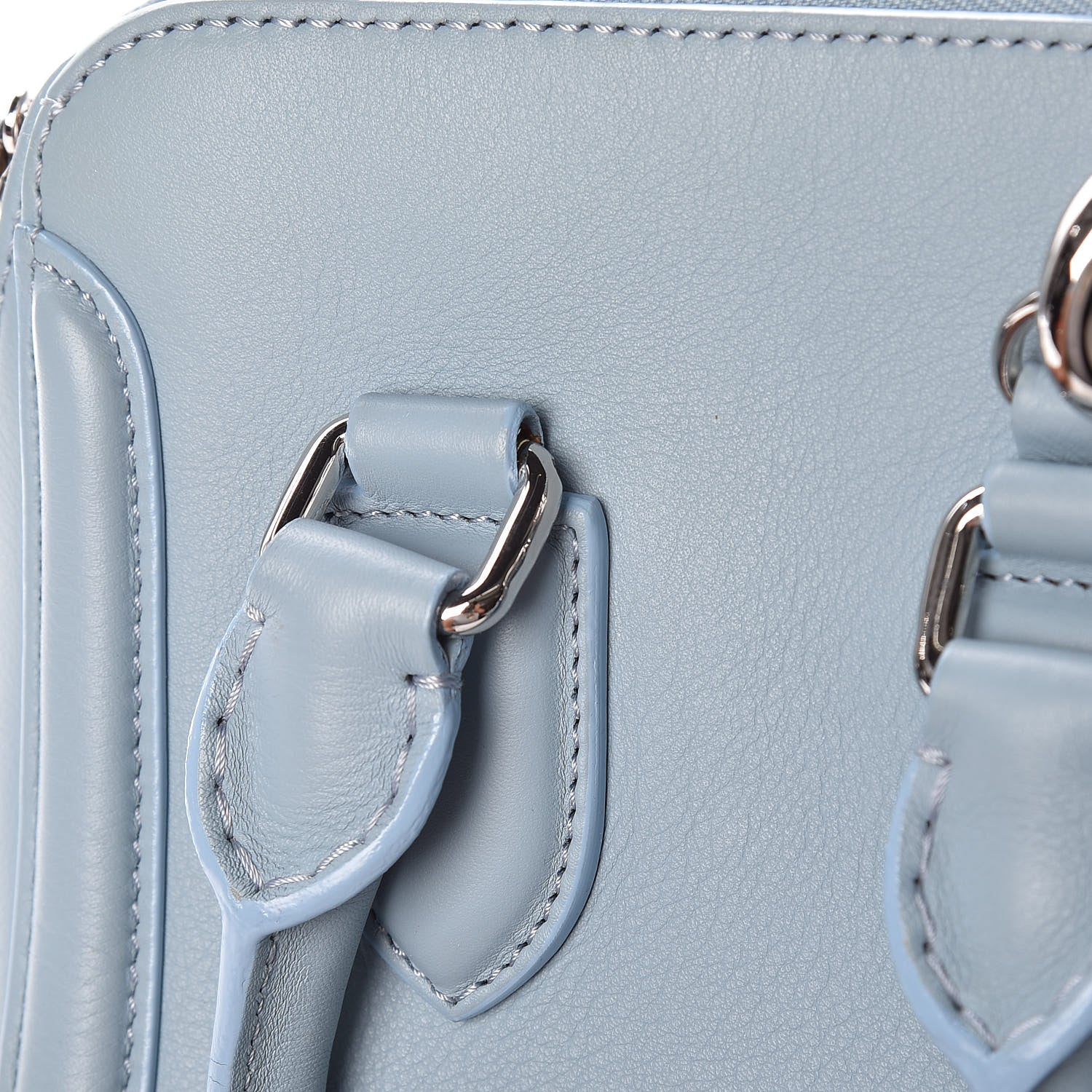 Alexander McQueen Calfskin Mini Heroine Light Blue 10 of 13