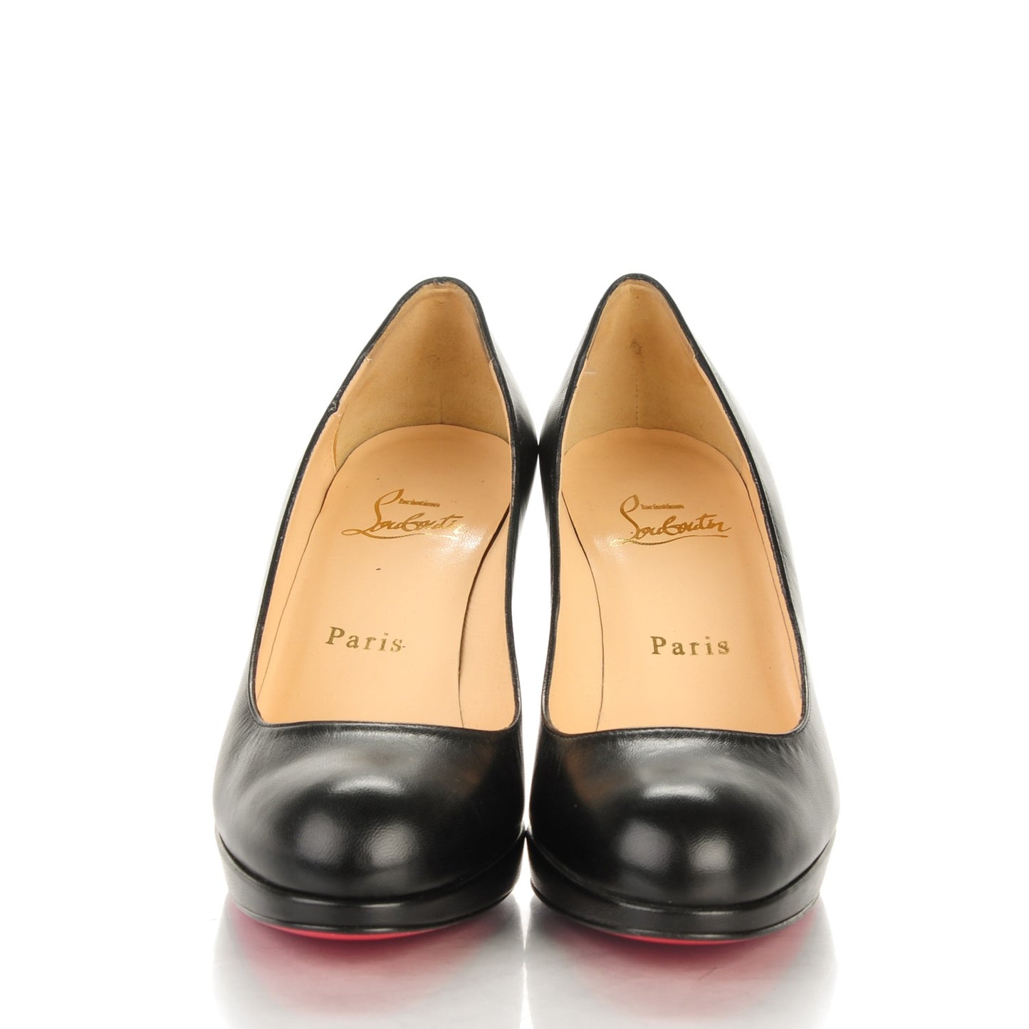Kid Leather Simple 70 Platform Pumps 36.5 Black