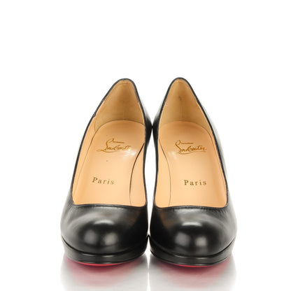 Christian Louboutin Kid Leather Simple 70 Platform Pumps 36.5 Black 2 of 7