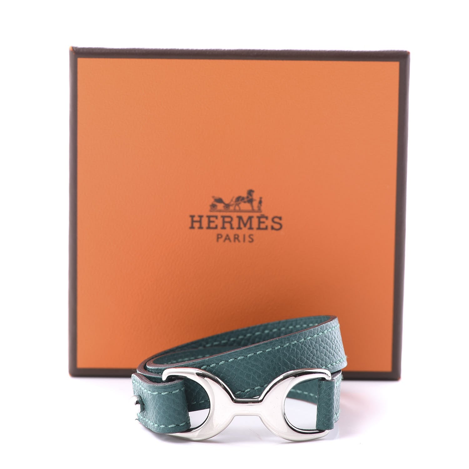 Hermes Epsom Pavane Double Tour XS Malachite 9 of 9