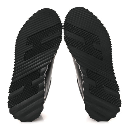 Hermes Goatskin Suede Goatskin Mens Bouncing Sneakers 43.5 Black 7 of 12