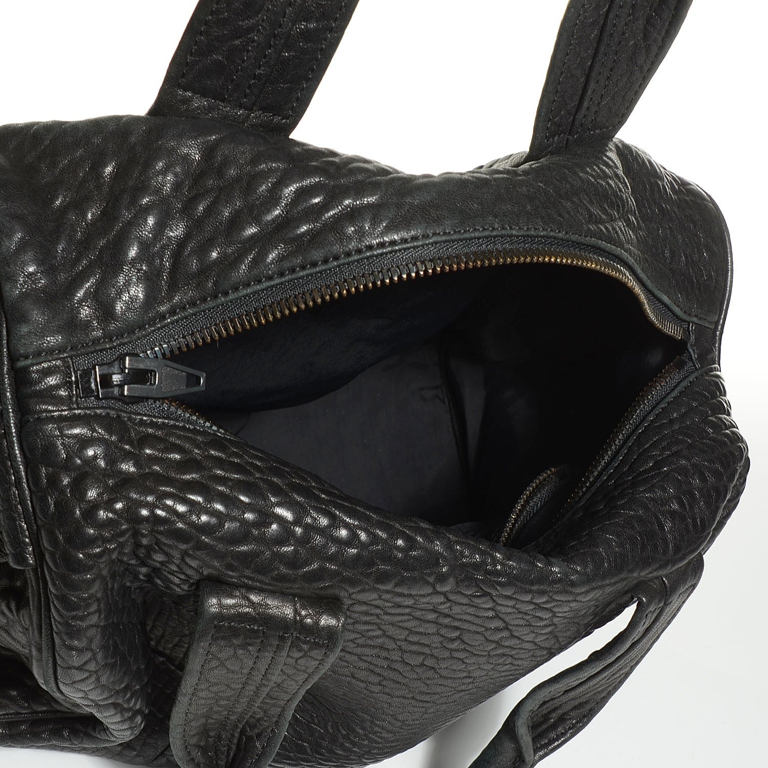Alexander Wang Pebbled Lambskin Rocco Black Matte Black Hardware 5 of 8