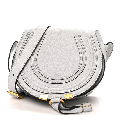 Chloe Calfskin Mini Marcie Round Crossbody Bag Light Cloud 1 of 9