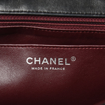 Chanel Lambskin Quilted Jumbo Single Flap Black 6 of 17