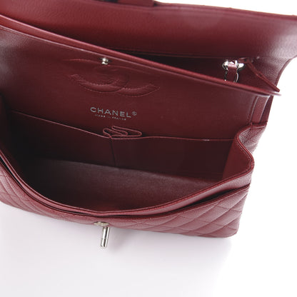Chanel Caviar Quilted Medium Double Flap Dark Red 5 of 8