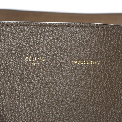 Celine Soft Grained Calfskin Small Belt Cabas Phantom Taupe 6 of 15