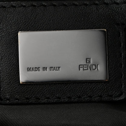 Fendi Zucchino Vitello Shoulder Bag Black Moro 6 of 10