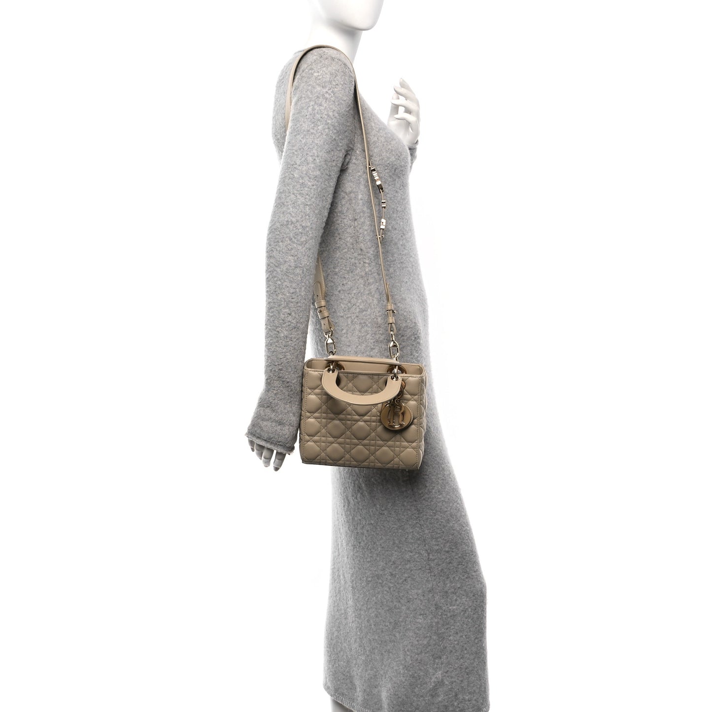 Lambskin Cannage Small My ABCDior Lady Dior Corda