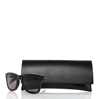 Saint Laurent Crocodile Square Sunglasses SL 51 Black 7 of 7