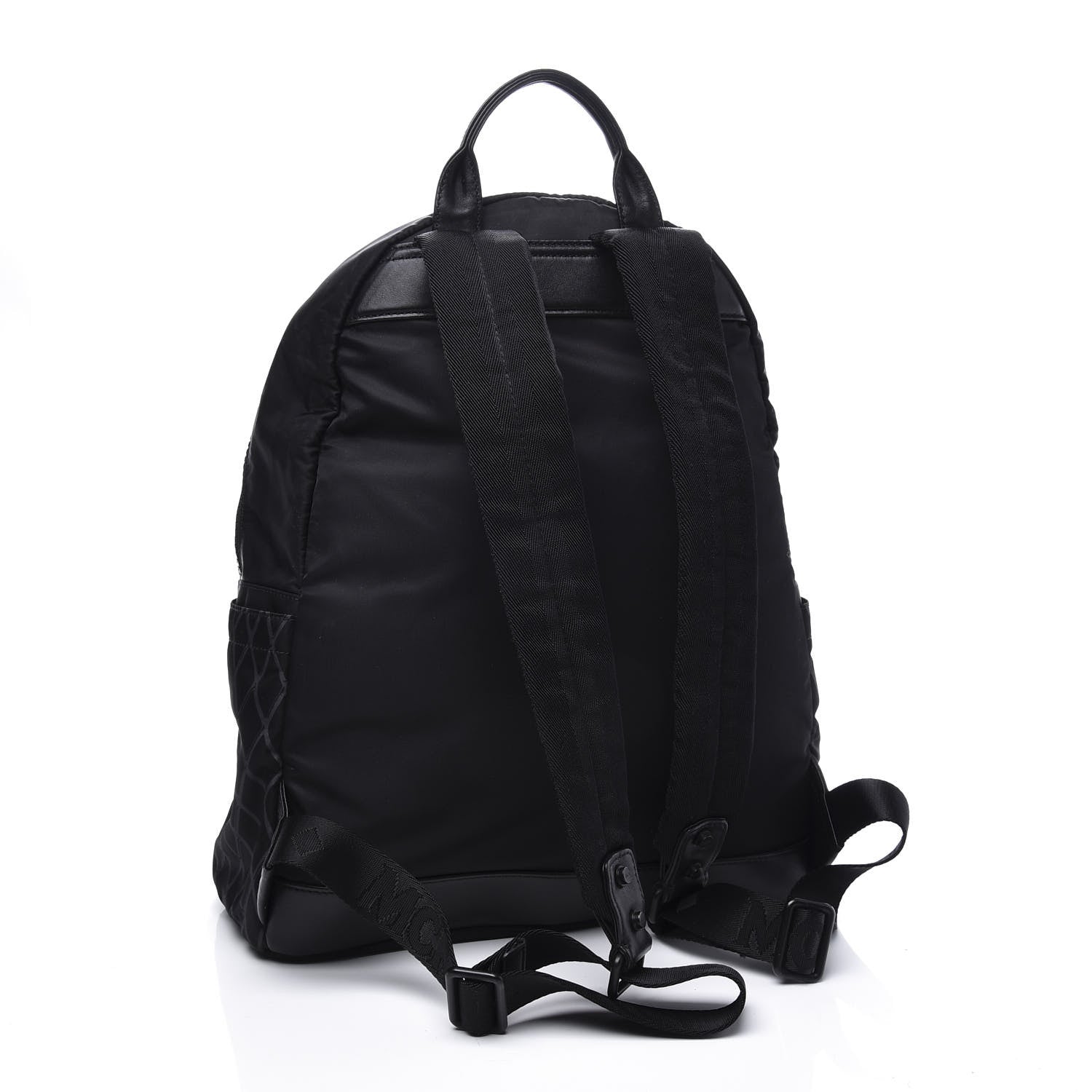 MCM Nylon Medium Tumbler Rombi Backpack Black 2 of 9