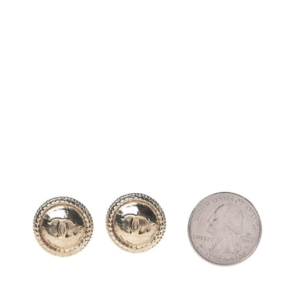 Chanel Medallion CC Earrings Gold 2 of 6