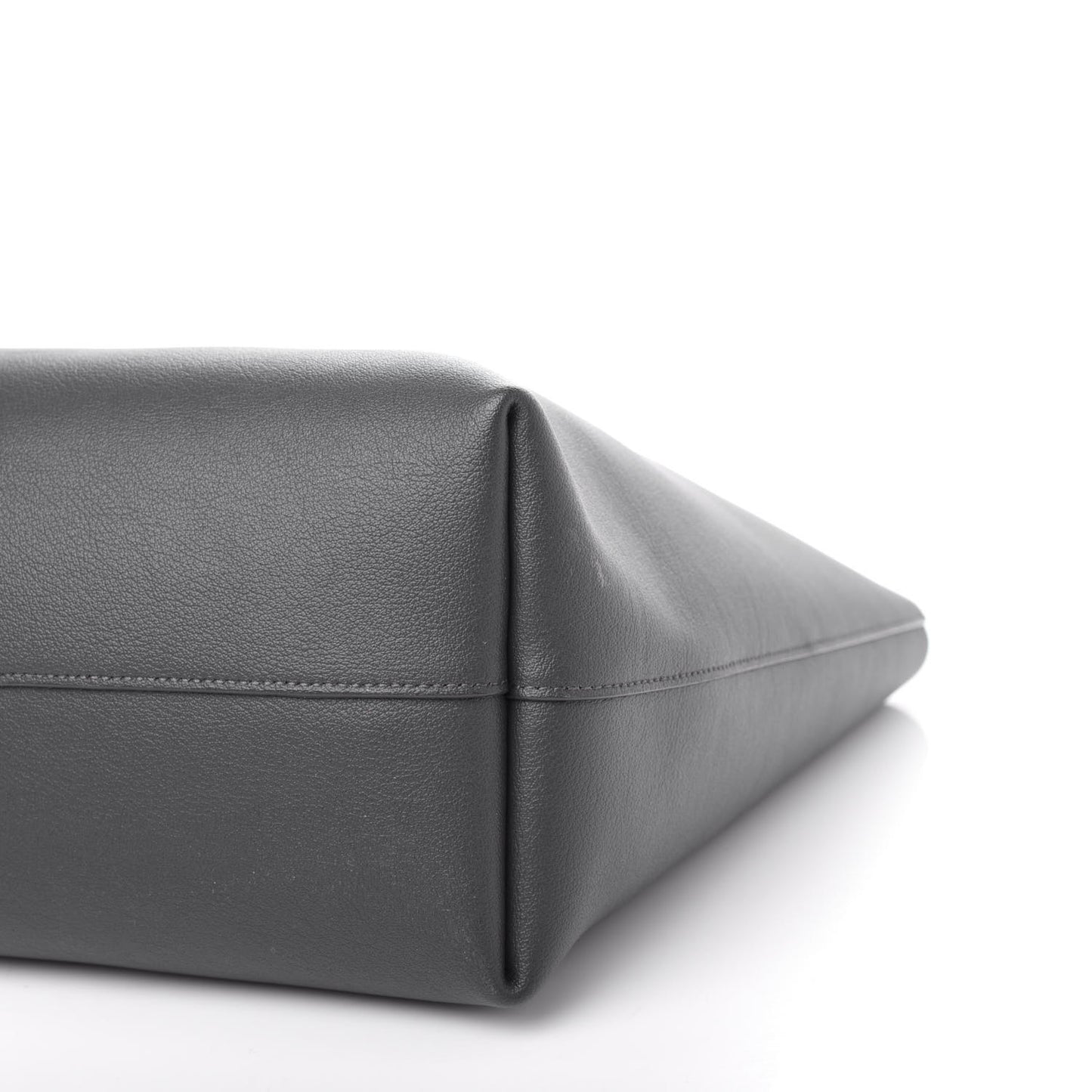 Calfskin Large Shopping Tote Dark Grey