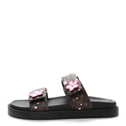 Louis Vuitton LV X TM Monogram LV Sunset Flat Comfort Mule 38 Sakura Brown 1 of 10