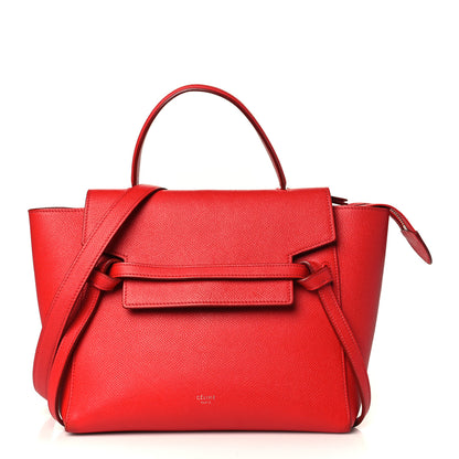 Celine Baby Grained Calfskin Micro Belt Bag Coquelicot 1 of 13