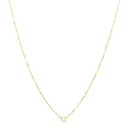 Tiffany 18K Yellow Gold Diamond .08ct Elsa Peretti Diamonds by the Yard Pendant Necklace 1 of 5