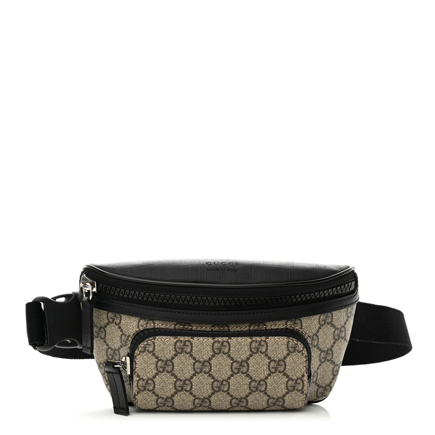 GG Supreme Monogram Belt Bag Black