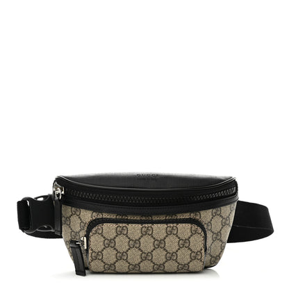 Gucci GG Supreme Monogram Belt Bag Black 1 of 11
