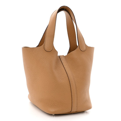 Hermes Taurillon Clemence Picotin Lock 18 PM Biscuit 3 of 11