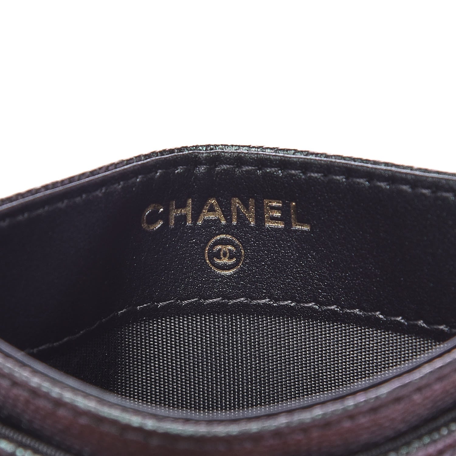 Chanel Iridescent Caviar Quilted Card Holder Black 6 of 9