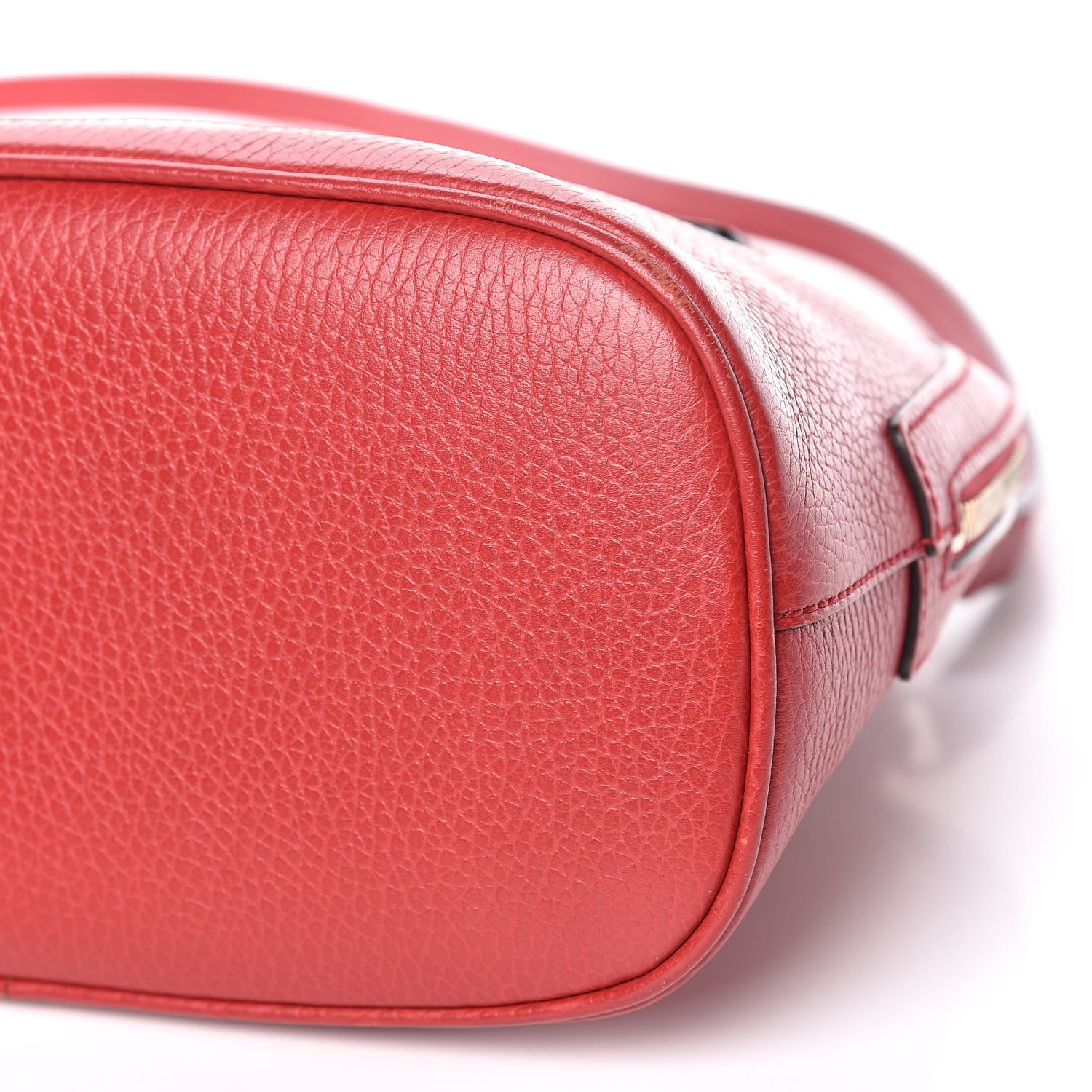 Gucci Dollar Calfskin Small GG Charm Dome Bag Red 6 of 18