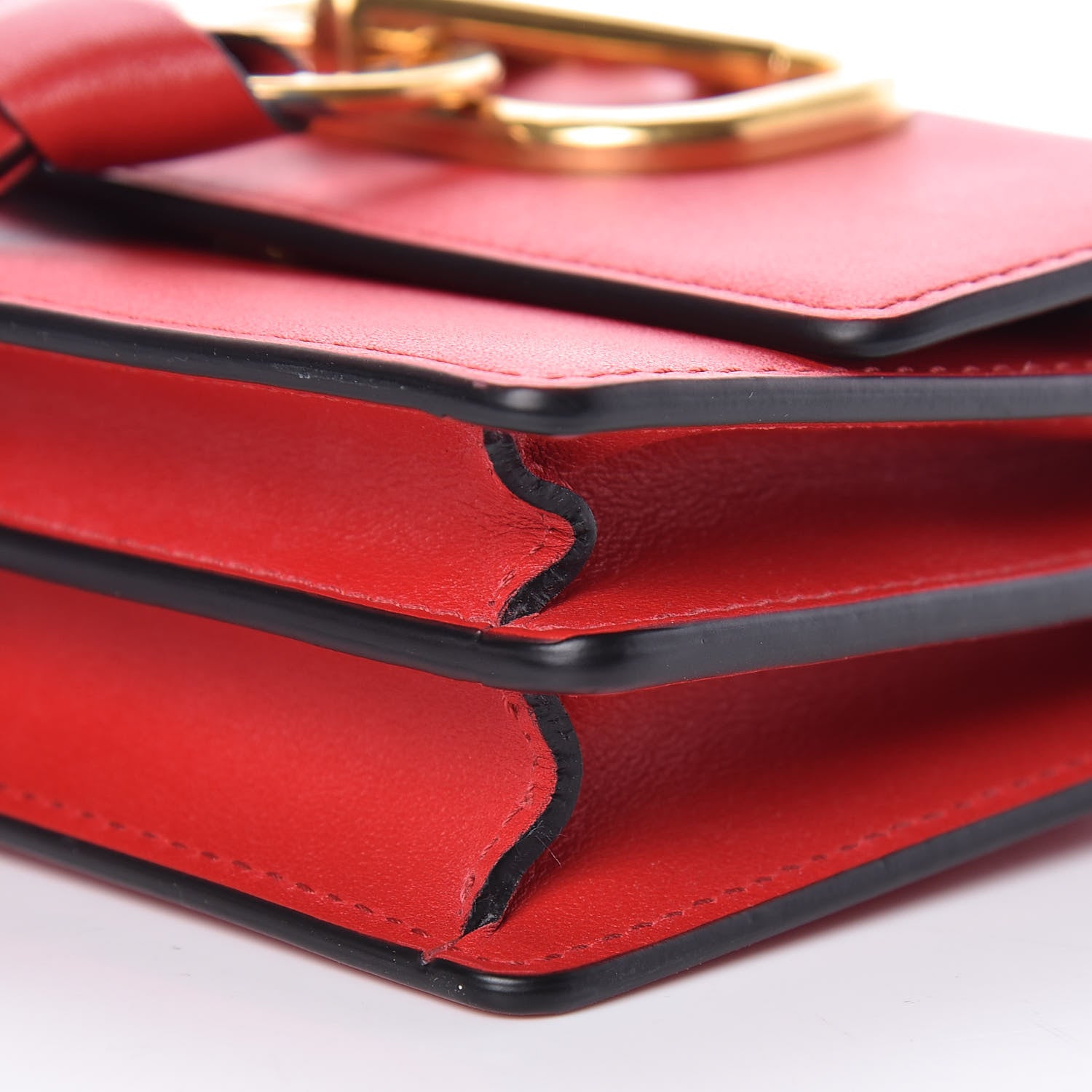 Valentino Garavani Smooth Calfskin Mini Vring Crossbody Bag Rouge Pur 8 of 8