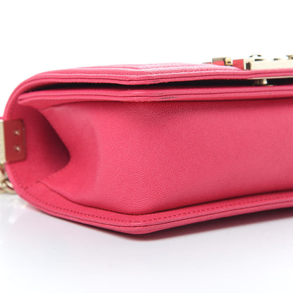 Chanel Caviar Quilted Small Boy Flap Rose Fonce 9 of 15